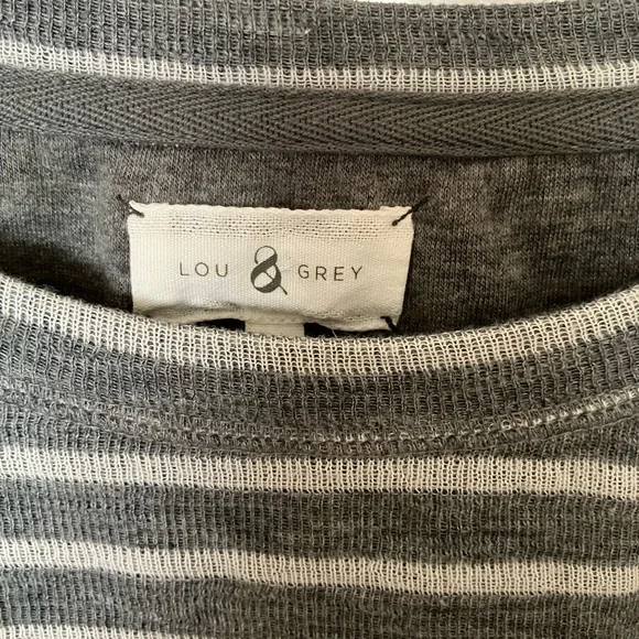 Lou & Grey Charcoal and White Knit Top - Picture 3 of 4